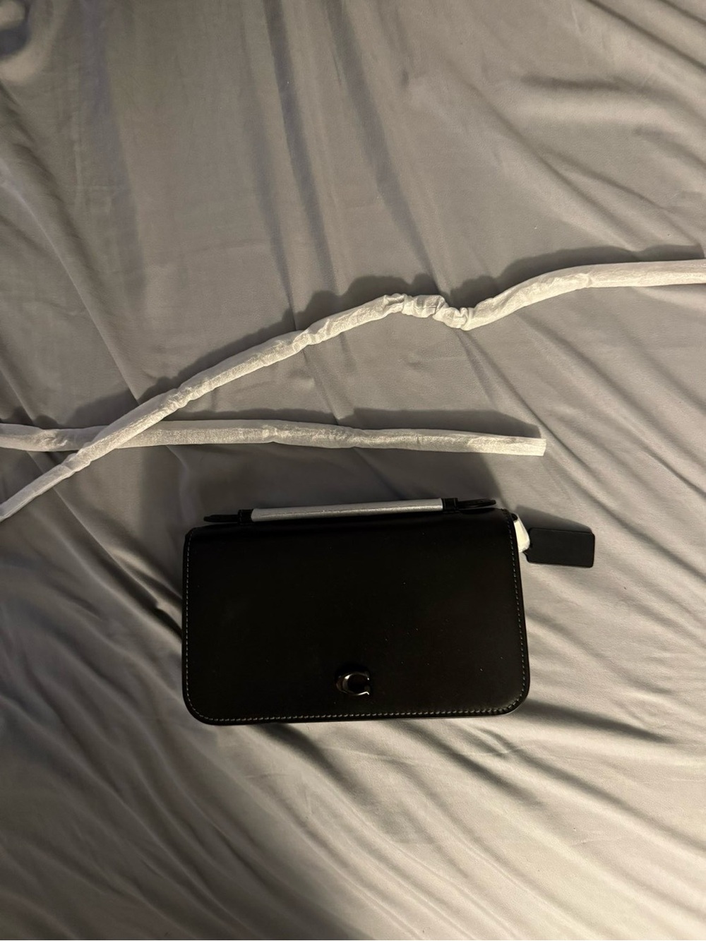 Coach Black Leather Crossbody Wallet - Picture 4 of 4